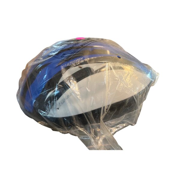 NEW! Helmets R Us Bike Bicycle Helmet Size L Model 09 Blue, White and Black - Picture 1 of 4